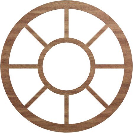 Ekena Millwork Grace Wood Fretwork Pierced Ceiling Medallion, Walnut, 36"OD x 13 1/8"ID x 3/8"T CMWP36X0375GRWA